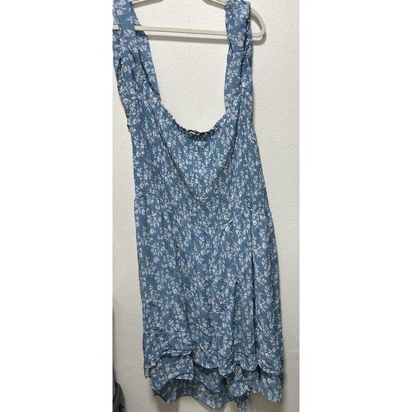 Hatch Blue Floral Maternity Midi Dress Size 4 0065 - Picture 7 of 9